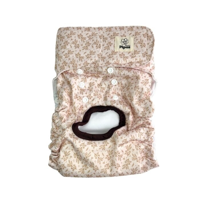 Pañal reutilizable unisex – modelo Hojitas