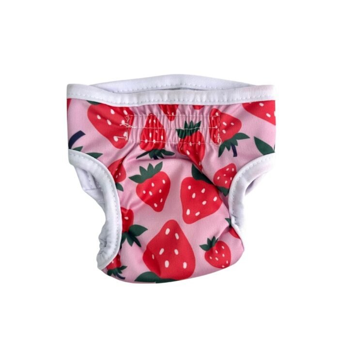 Pañal reutilizable para hembra – modelo Fresas