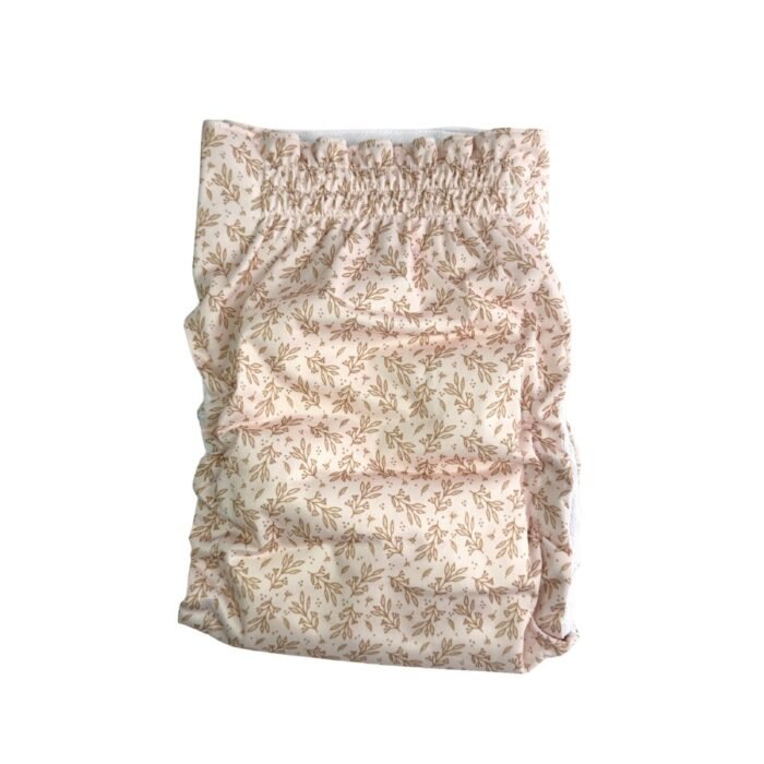 Pañal reutilizable unisex – modelo Hojitas
