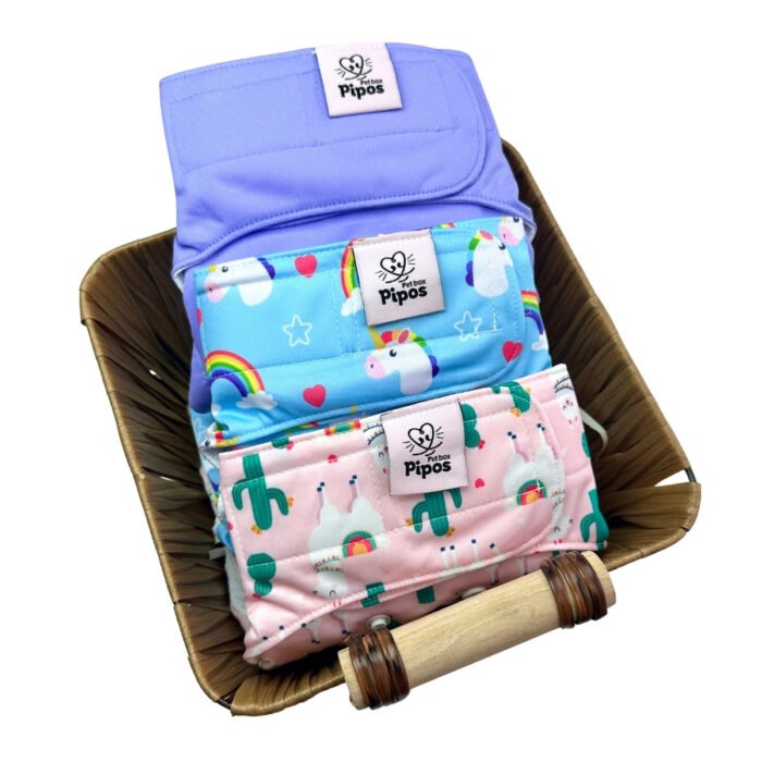 Tripack pañales reutilizables para hembra