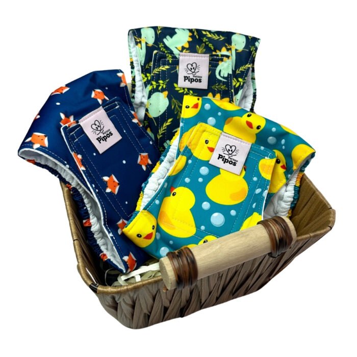 Tripack pañales reutilizables para macho
