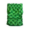 Vista trasera del pañal reutilizable para perrito, modelo Huellita Verde, con estampado de huellitas oscuras en diferentes tamaños sobre fondo verde brillante