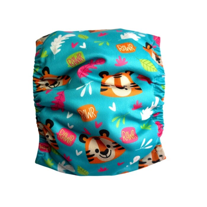 Pañal reutilizable para macho – modelo Tigre Aventurero