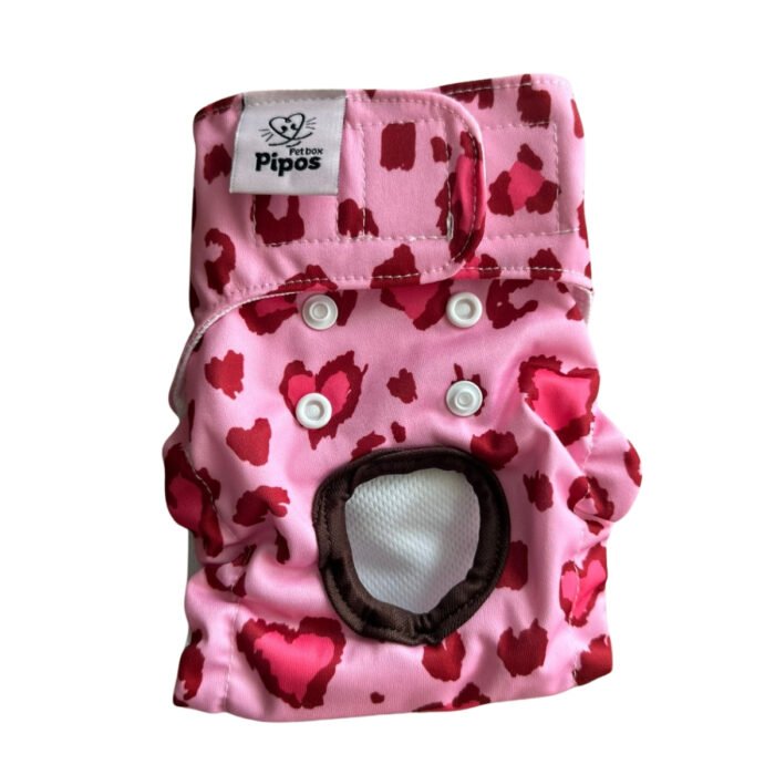 Pañal reutilizable para hembra – modelo Corazones