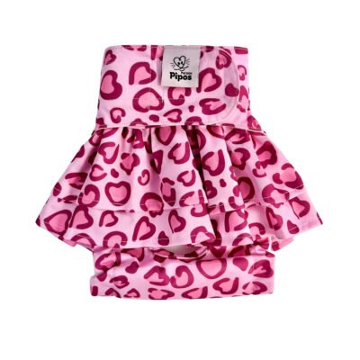 Pañal reutilizable para hembra con falda – modelo Valentina