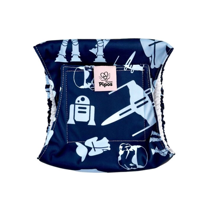 Pañal reutilizable para macho – modelo Galáctico