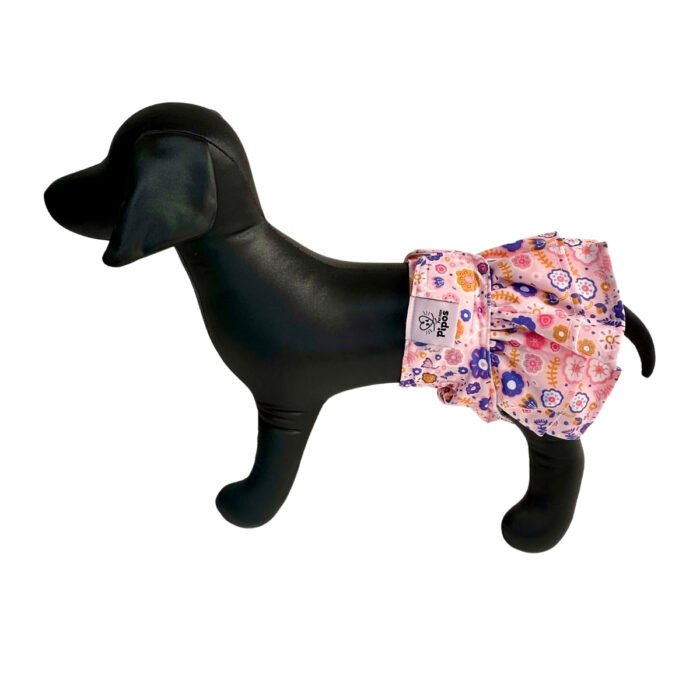 Pañal reutilizable para hembra con falda – modelo Coquette