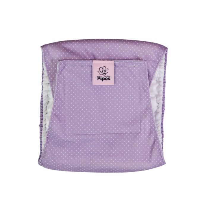 Pañal reutilizable para macho – modelo Soft Dots Gris